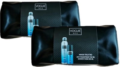 Vogue Geschenkset Nordic Blue in Toilettas - Voordeelverpakking 2 Stuks