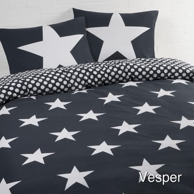 Day Dream Vesper - Dekbedovertrek - Lits-jumeaux - 240x200/220 cm + 2 kussenslopen 60x70 cm - Zwart
