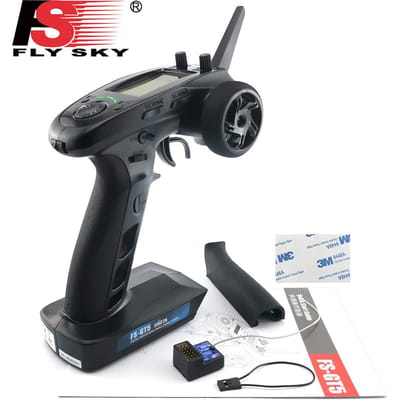 Flysky Fs-Gt5 2.4G 6Canaux Afhds Émetteur RC Avec Récepteur Fs-Bs6 Pour Voiture RC Crawler Bateau Véhicule Modèle RC Pièces de Voiture RC