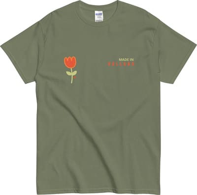 Origineel Nederland T-shirt voor Vrouwen en Mannen - Holland Tulpen Shirt - Kado Idee - Khaki Groen - S