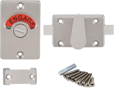 Toilet Display Locks Deadbolt Free/Occupied - Bathroom Toilet Privacy Lock - Nightbolt Free Engaged Door Lock voor thuisgebruik
