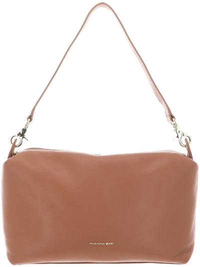 MANDARINA DUCK Leren schoudertas Mellow Leather Shoulder Pecan Nut Lichtbruin