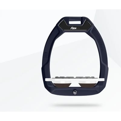 Veiligheidseisen plat grip marine/wit/bruin Flex-On Safe-On