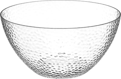 Secret de Gourmet Slakom - serveer schaal - kunststof - transparant - 25 cm