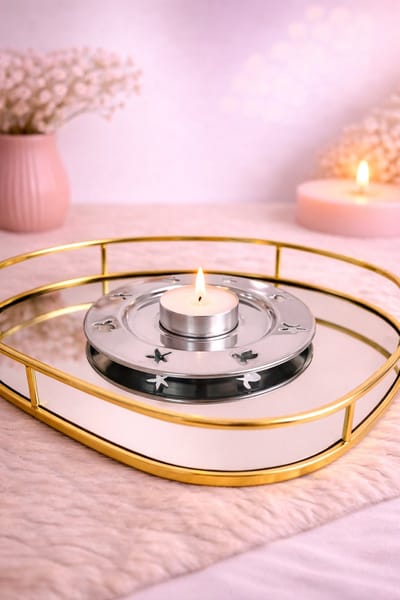 Minimalistische metalen waxinelichthouder!  | Viva Femme | Kaarsen | Decoratie | Cadeau | Wonen