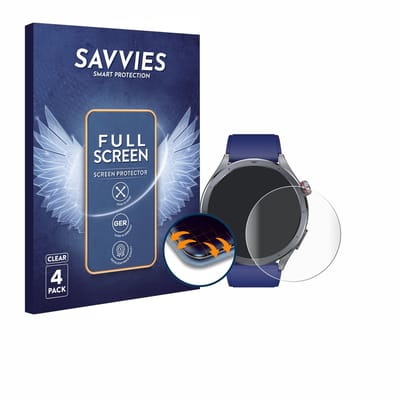 Savvies - Screenprotector voor Rogbid Rowatch 11S - Folie Beschermfolie transparant volledig dekking 4 Stuks