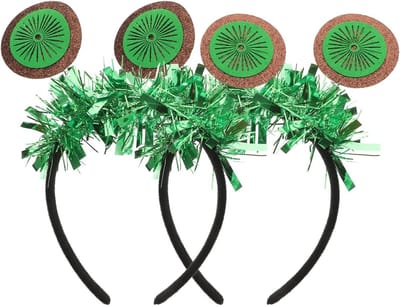 Set van 2 Kiwi Haarbanden voor Cosplay en Festivals, Mode Accessoires met Strik en Fruit Design