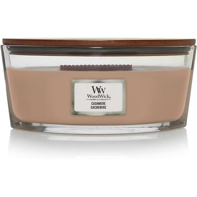WoodWick Heartwick Flame Ellipse Geurkaars - Cashmere - 50 branduren