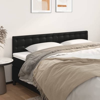 vidaXL - Hoofdborden - 180x5x78/88 - cm - kunstleer - zwart