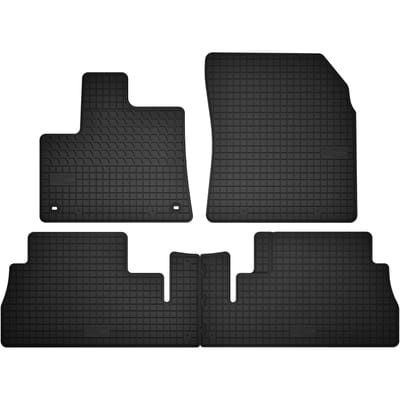 Wielganizator SolidTread - Rubber Autovloermatten - Peugeot Rifter - Zwart - 4 Stuks