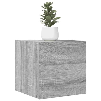 vidaXL - Tv-wandmeubel - 30,5x30x30 - cm - grijs - sonoma - eikenkleurig
