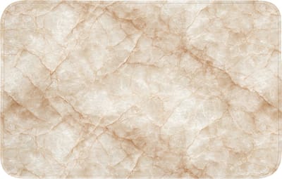 Badmat 80x50 cm - Antislip - Kristalstructuur - Bruin - Marmer - Badmatten voor badkamer - Badkamermat - Douchemat - Badkamer mat