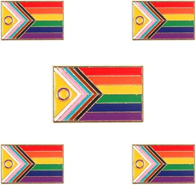 5 stuks, regenboogpennenset, gay pin metaal, regenboogspeld Lgbtq, Pride-broche, vlag, speldjes voor kleding en blazer