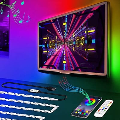 LED-tv-achtergrondverlichting 3m voor 40-50 inch tv's - RGB, App-bediening, Muzieksynchronisatie
