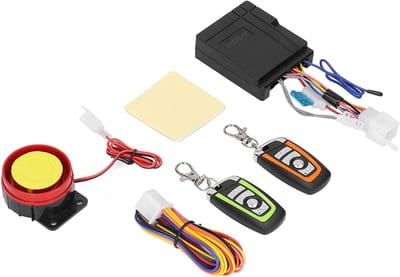 Motorfiets Alarmsysteem - Voertuig Beveiliging - Diefstal Voorkomen - Vijf Gevoeligheidsniveaus - 12V - Zwart