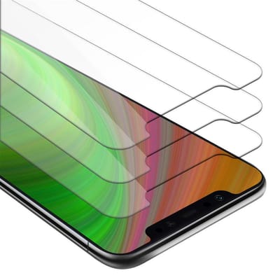 Cadorabo 3x Screenprotector geschikt voor Xiaomi Pocophone F1 - Beschermende Pantser Film in KRISTALHELDER - Getemperd (Tempered) Display beschermend glas in 9H hardheid met 3D Touch