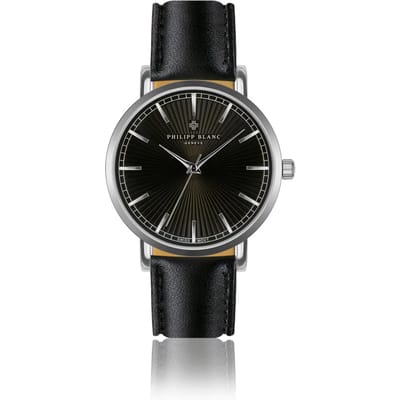 Lederen horloge Philipp Blanc Vernier