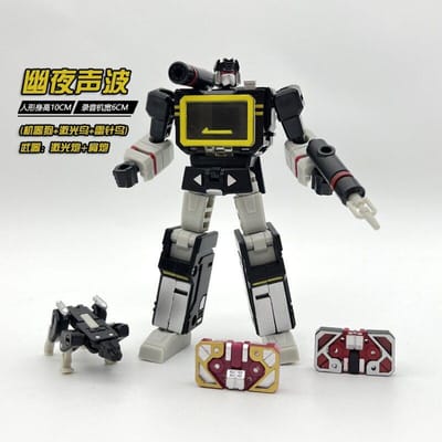 PocketToys PT04B Transformatie Robot Speelgoed Donkere Soundwave Actiefiguur Kleine Schaal Robot Cadeaus Speelgoed