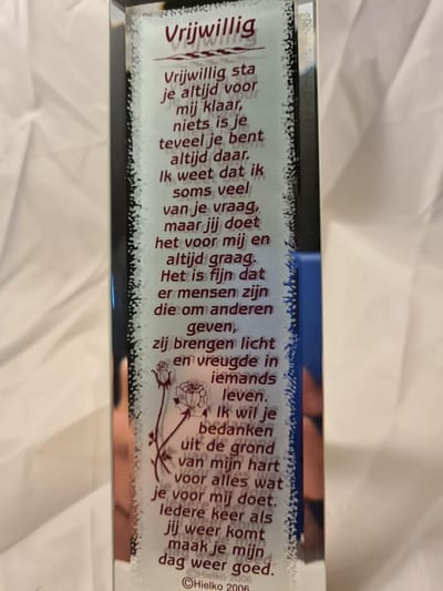 gedicht spiegel vrijwillig geschenk