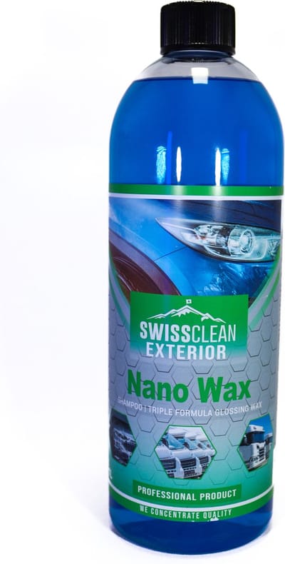 Swiss Clean | Nano Wax | Autowax tegen nieuw vuil | Auto Reinigen | Auto wassen | Exterieur reiniger auto | Car cleaner | Cleaner | Concentraat