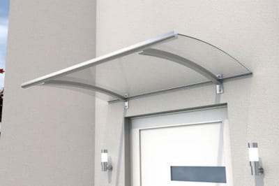 Deurluifel Leiden 150 x 90 x 22 cm aluminium rvs optiek - helder acryl 3 mm