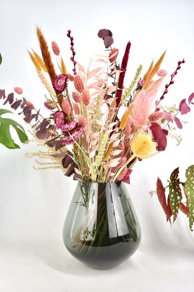 Droogbloemen - boeket 50cm - Golden Mix