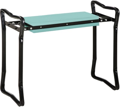 MODFU Kniebank - Opvouwbaar - Met Kussen - Staal - Zwart - 58 X 28 X 49 Cm - Max. 150 Kg