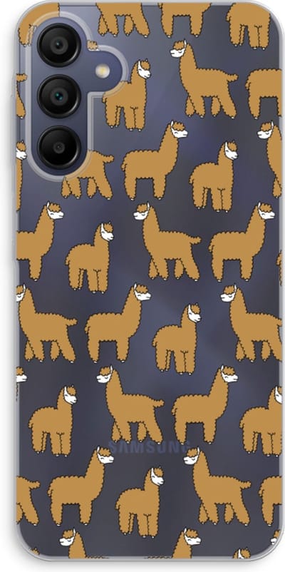 Case Company® - Hoesje geschikt voor Samsung Galaxy A15 hoesje - Alpacas - Soft Cover Telefoonhoesje - Bescherming aan alle Kanten en Schermrand