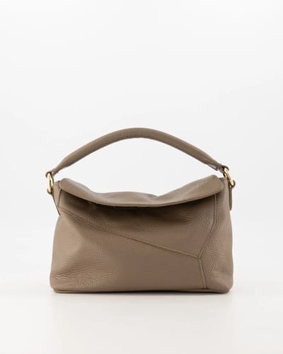 Tas -bruin -leer- leuk model -