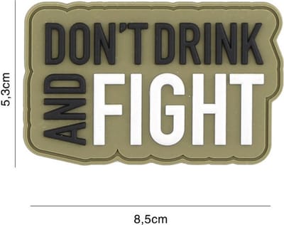 Embleem 3D PVC Don't Drink Groen