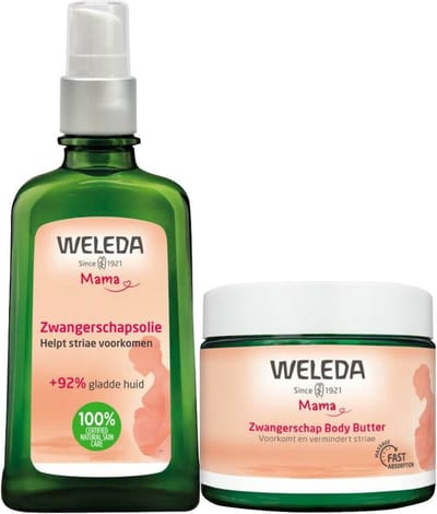 Weleda Mommy-to-be - Zwangerschapsolie 1 x 100 ml & Zwangerschap Body Butter 1 x 150 ml - Pakket