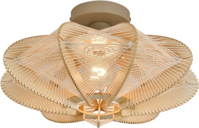 Japandi Plafondlamp van Natuurhout