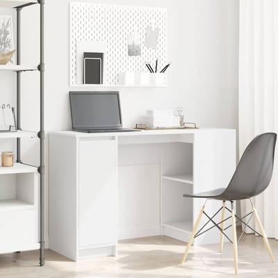 vidaXL - Bureau - 120x42x76 - cm - spaanplaat - wit