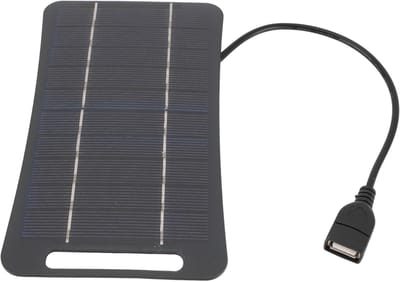 Zonnepaneel - Draagbare Charger - Energie Opwekken - Monokristallijn Silicium - 5W - Zwart