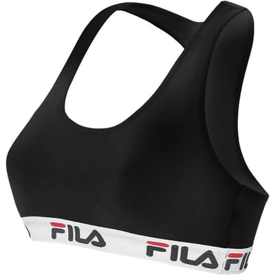 Fila - Woman Bra Elastic Band - Zwarte Sport Top - S - Zwart