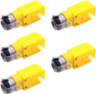5 Stuks Versnellingsmotoren met Dubbele As voor Arduino Robotica