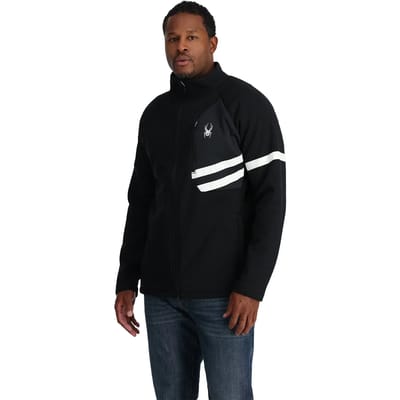 Spyder Wengen Bandit Fleece Met Volledige Rits Zwart S Man