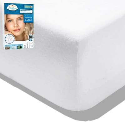 Molton Hoeslaken – Hoogwaardige Matrasbescherming & Comfort - 180x210 - LitaLente - Rondom Elastiek - Matras Beschermer Molton/Matrasbeschermer - Zacht & Vormvast – Premium Katoenmix - hoekhoogte van 30 cm - perfecte pasvorm