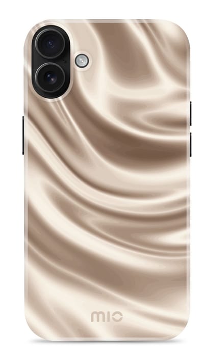 Mio by Mobilize Hoesje geschikt voor Apple iPhone 16 Plus MagSafe Telefoonhoesje Hardcase | Mio by Mobilize Backcover | Geschikt voor MagSafe | Geschikt voor Draadloos Opladen met Magnetische Ring | Geschikt voor MagSafe Case - Silky Dreams | Goud