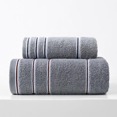 Handdoek Puur Katoen Verdikt Gezichtswas Katoen Volwassen Badhanddoek Pluche Water Vochtregulerend Gekamd Fluweel Effen Kleur 35 * 75cm gray
