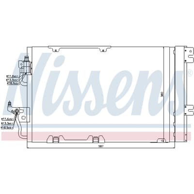 Condensator, airconditioning NISSENS 94807