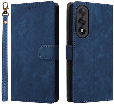 Coverup Hoesje - Geschikt voor OnePlus Nord 5 Hoesje - Coverup Book Case met Koord - Blauw