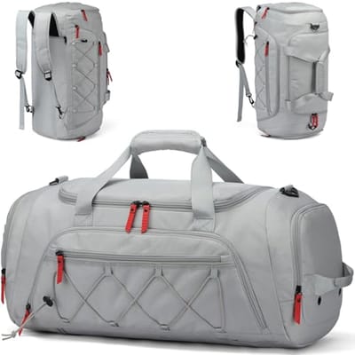 Sporttas met schoenenvak en waterdichte plunjezak - 40 liter duffel voor sport, fitness en reizen