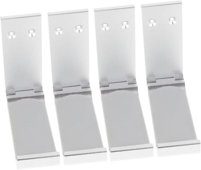 Hoofdtelefoon Ophangbeugel - Muurhanger Accessoires - Bureau Organisatie - Opvouwbaar Ontwerp - 8.2 x 7.9 cm - Zilver
