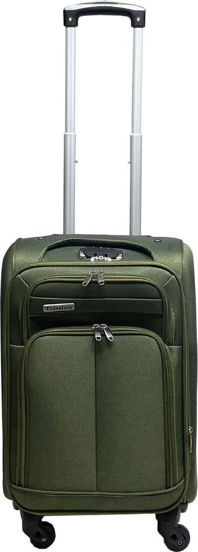 Dubai Abudabi Handbagage Koffer - 55 cm - 42/46 Liter - Expandable - Groen