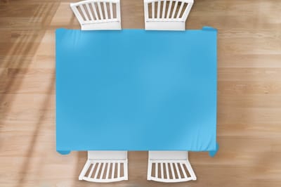 Tafelkleed - Tafellaken - 200x150 cm - Blauw - Licht - Kleuren - Binnen en Buiten