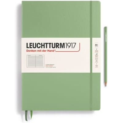 Leuchtturm1917 notitieboekje master classic a4+ gelinieerd salie groen