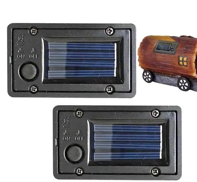 Batterijbox Zonnelamp - Accubak Zonneverlichting - Tuinverlichting Repareren - Waterdichte Behuizing - Set Van 2 Stuks - Zwart