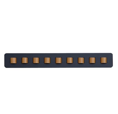 Brillenstandaard - Zonnebril-organizer - Zonnebrilrek - Hout en PU leer - Zwart - 40*5.5*2.5 cm - Zonnebrillen Display - Brillenhouder - Voor Slaapkamer, Woonkamer - Presentatierek