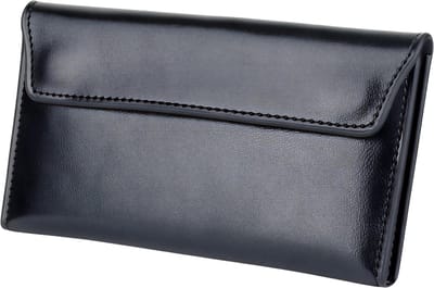 Slanke Kunstleren Dames Lange Portemonnee – Grote Capaciteit Clutch Tas – Zwart – Draagbare Vrouwelijke Geldportemonnee voor Pasjes, Contant Geld en Telefoon – Stijlvol en Functioneel